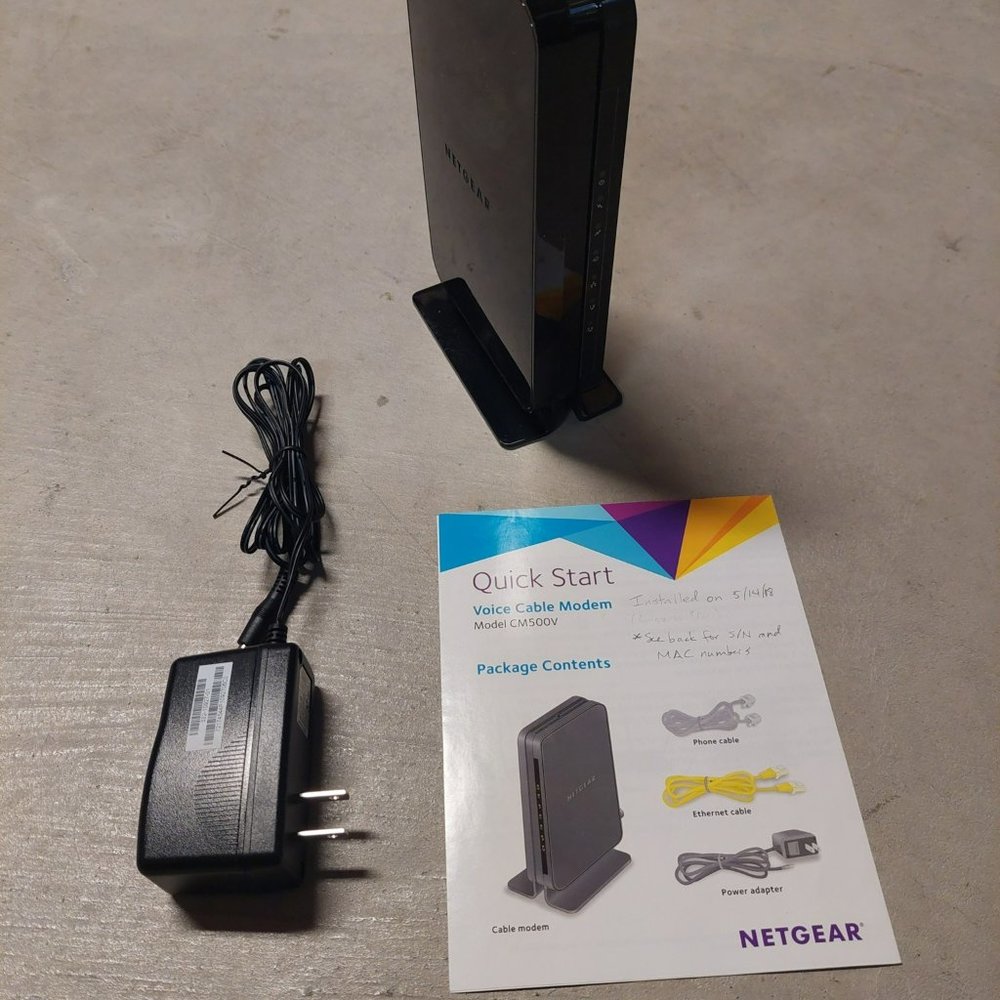 Netgear CM500V Cable Modem for Internet & Voice